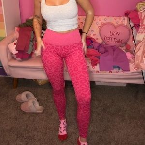 amazon pink cheetah leggings